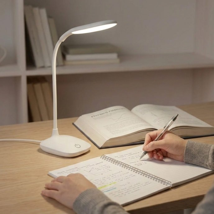 Rechargeable LED Study Lamp – Eye Caring Flexible Desk Light with USB Charging