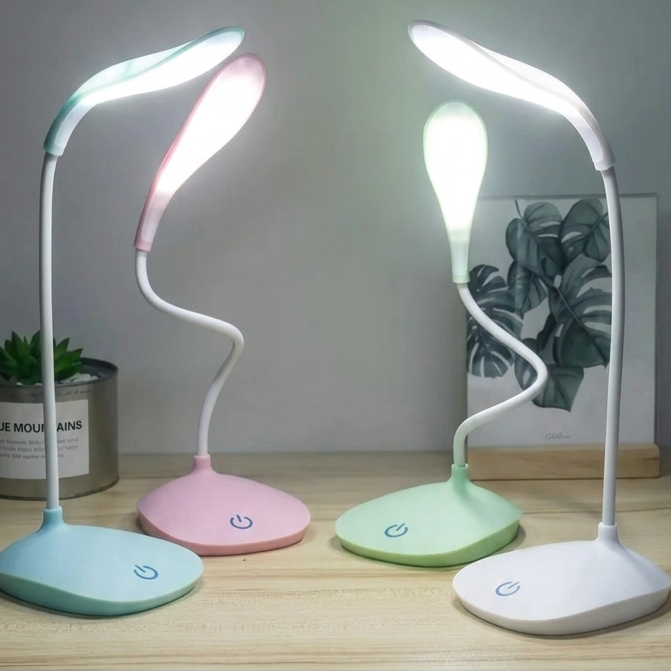 Rechargeable LED Study Lamp – Eye Caring Flexible Desk Light with USB Charging