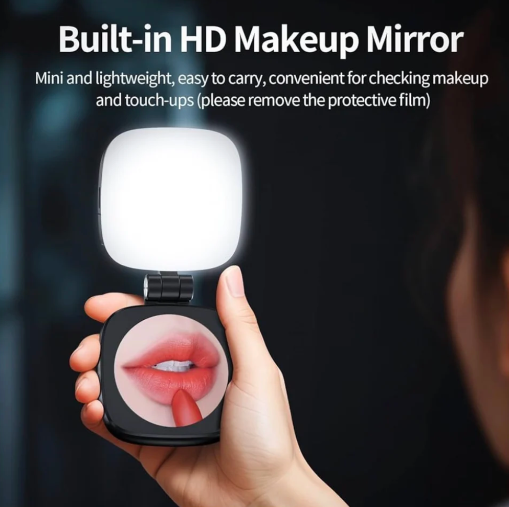 Magnetic Selfie Light with Mirror
